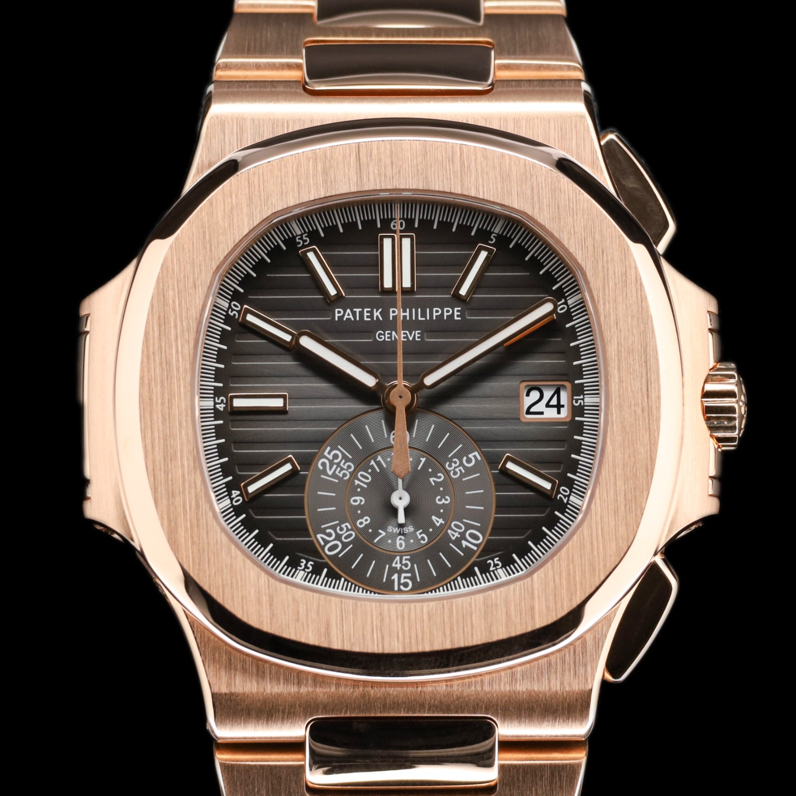 Patek Philippe Nautilus Nautilus Rose Gold Grey Dial — photo 1
