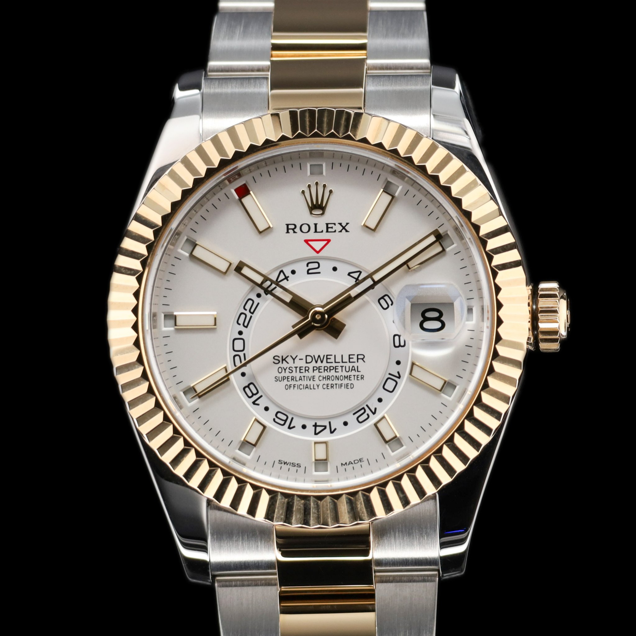 Rolex Sky-Dweller Two Tone Gold White Dial — photo 1
