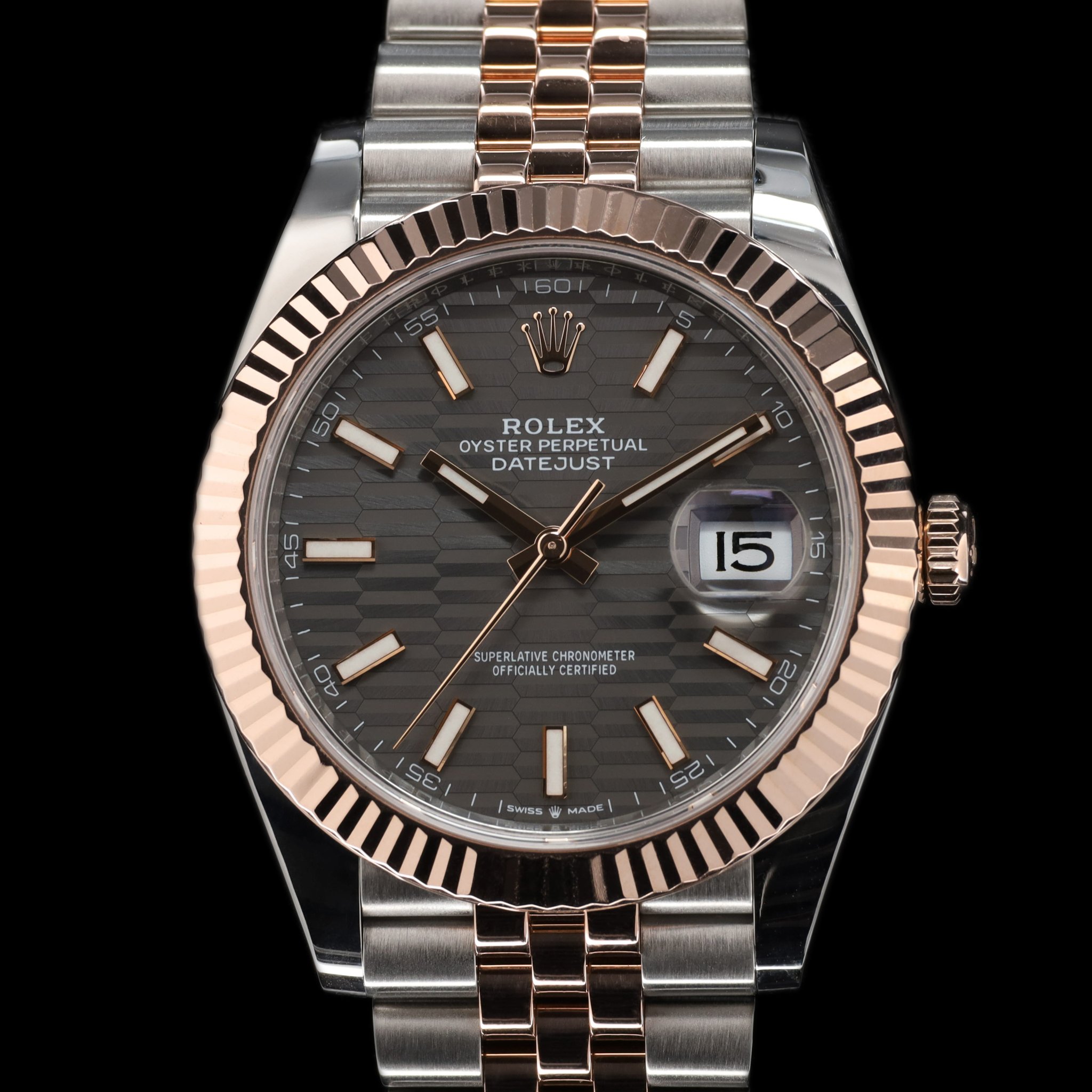 Rolex Datejust 41 Grey Dial Rose Gold — photo 1