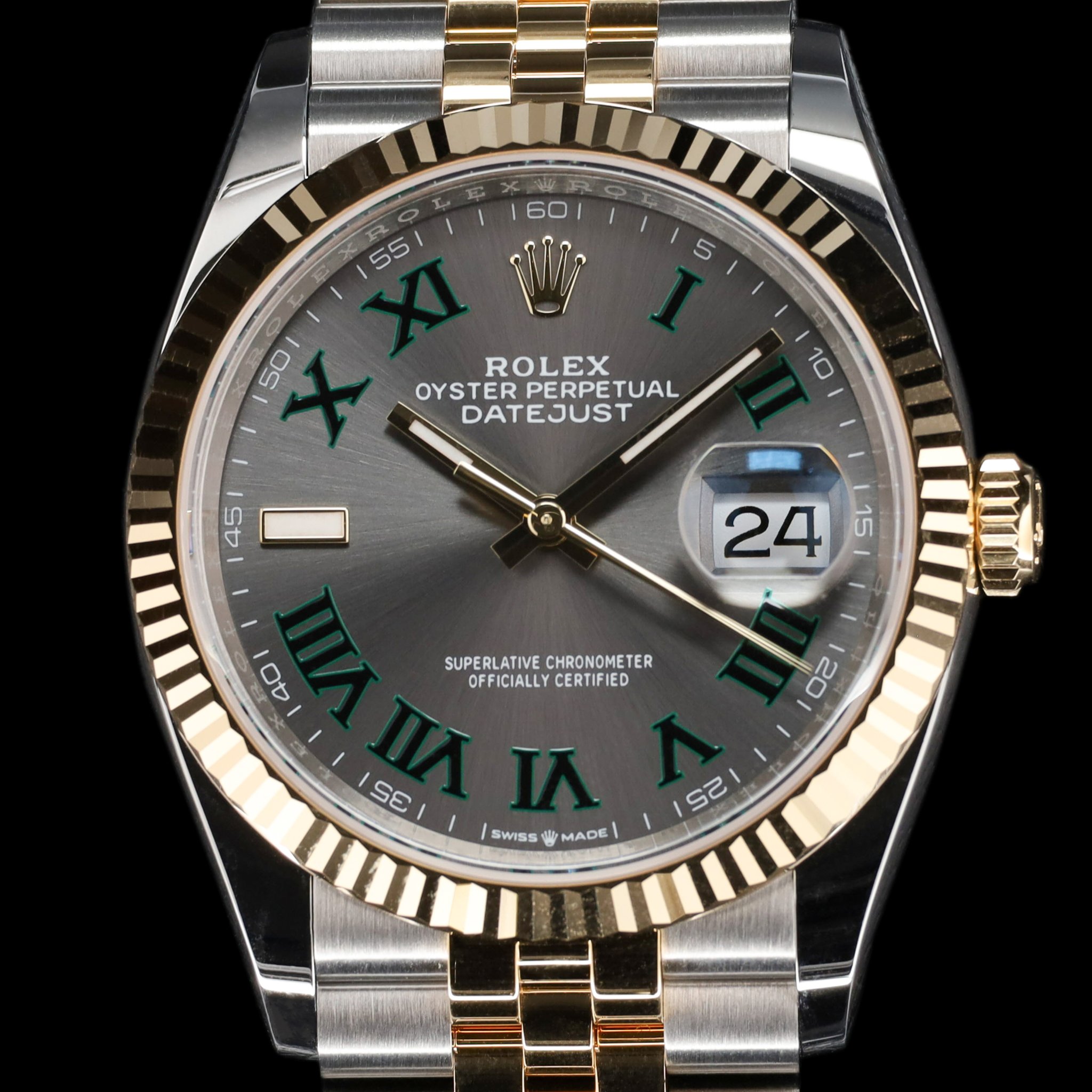 Rolex Datejust 36 36mm Wimbledon Dial Two Tone Yellow Gold — photo 1