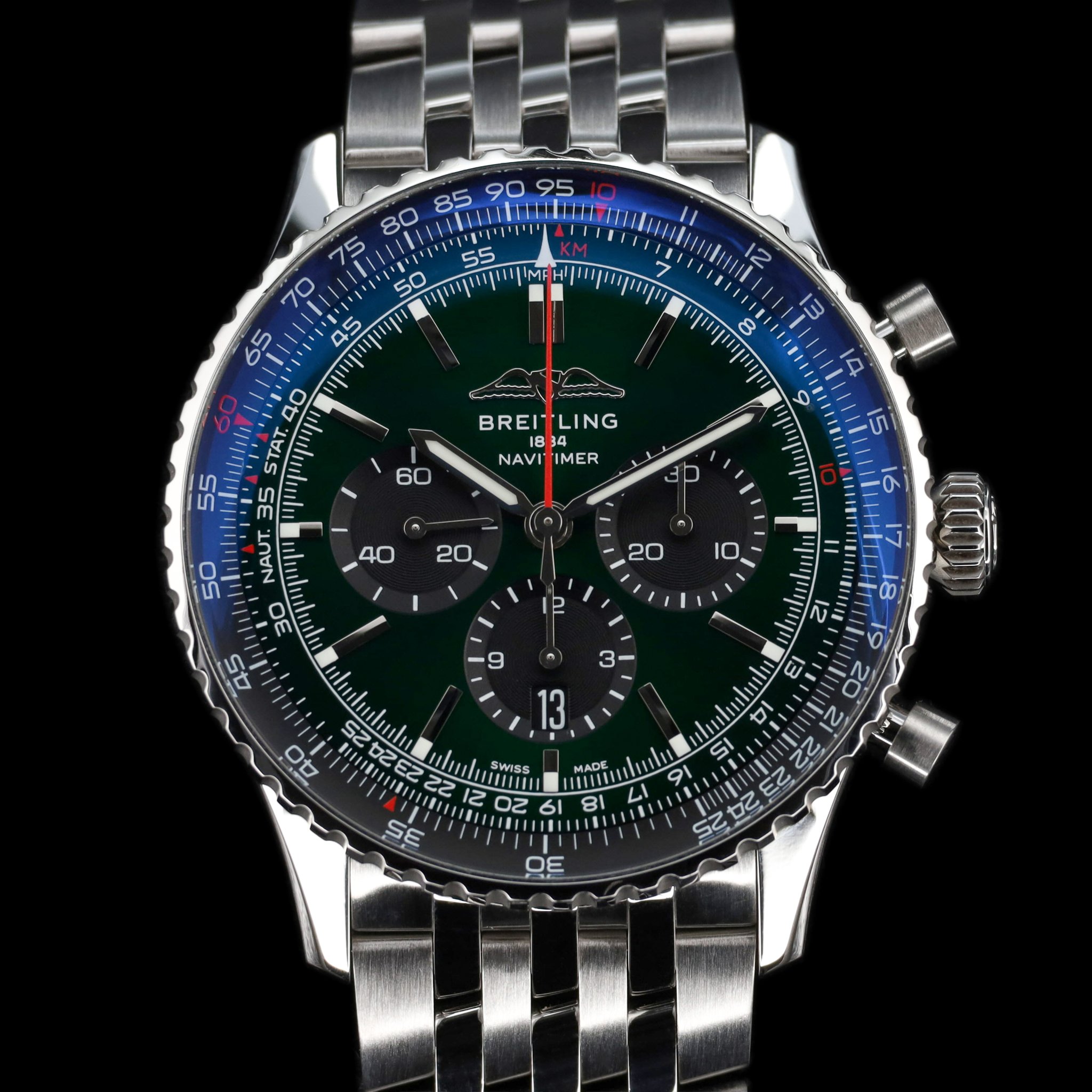 Breitling Navitimer Chronograph Green Dial — photo 1