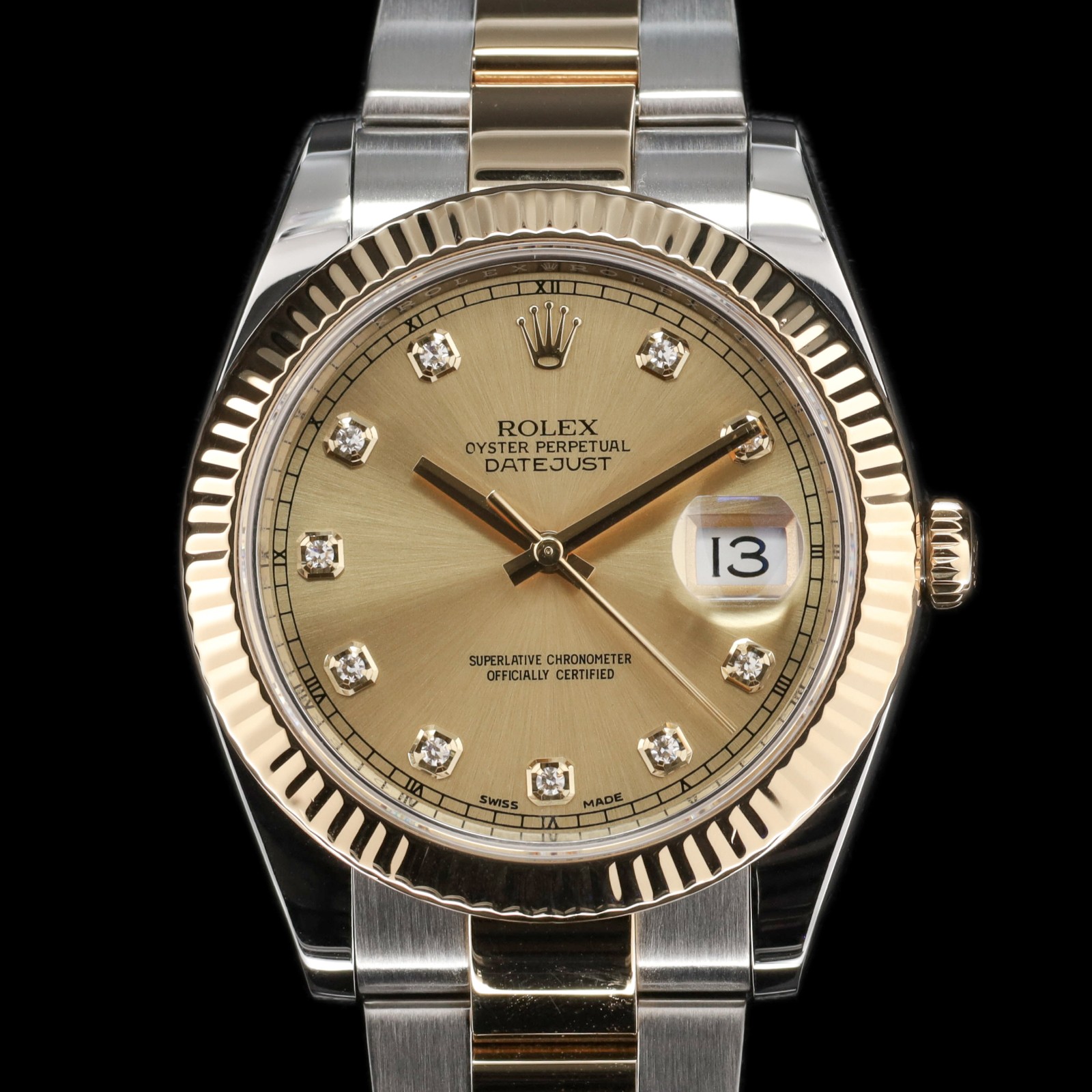 Rolex Datejust 41 Gold Dial Diamond Markers — photo 1