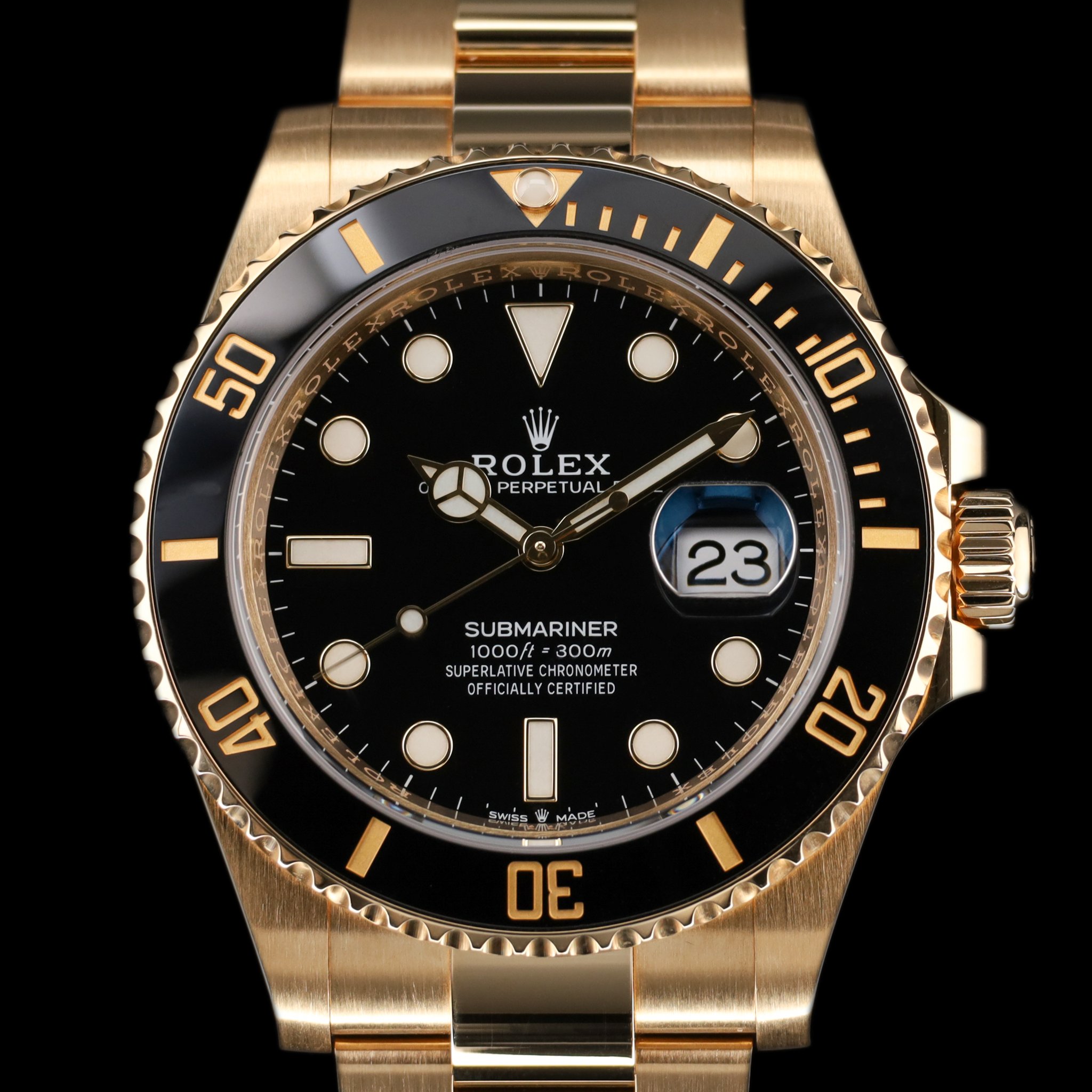 Rolex Submariner Date Yellow Gold Black Dial — photo 1