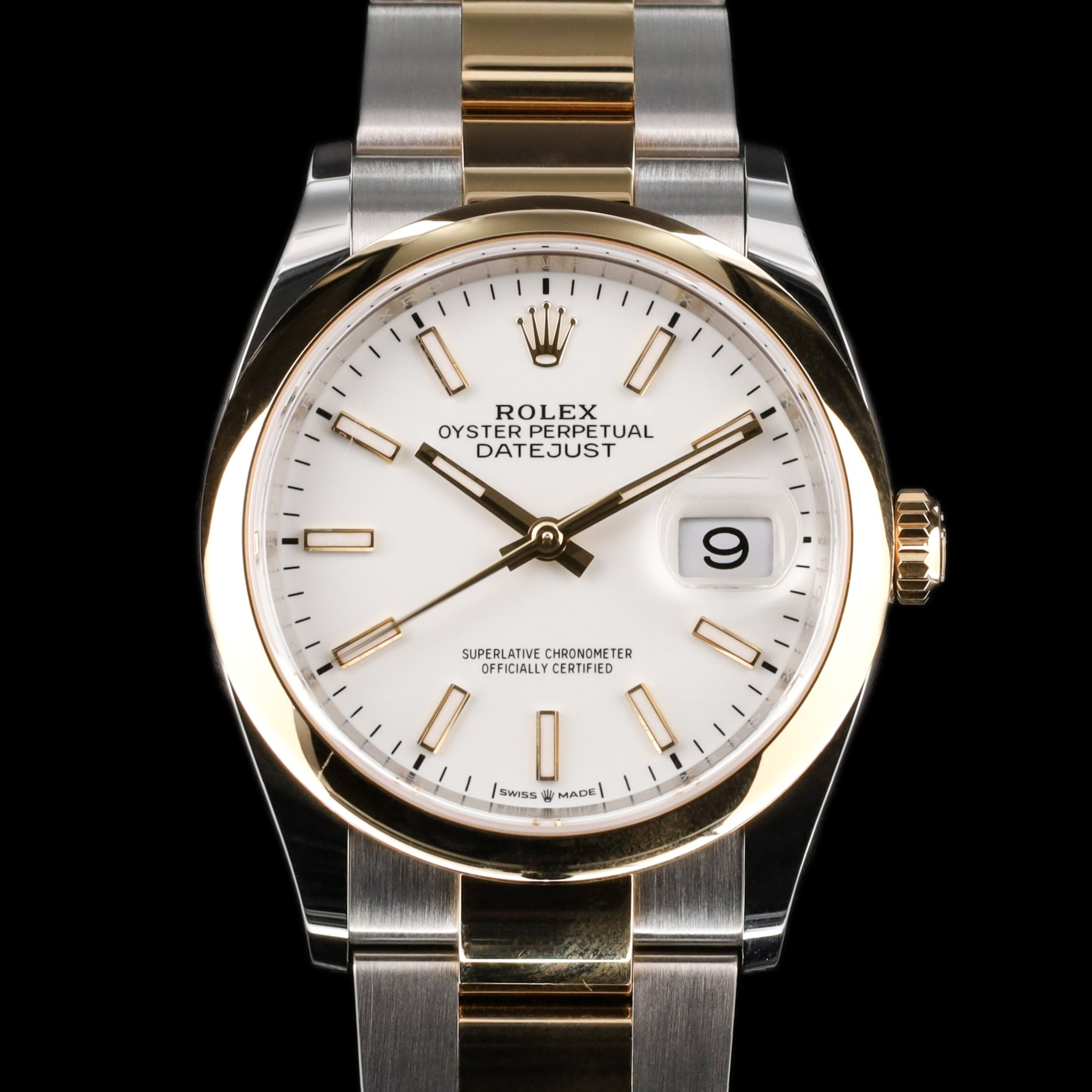Rolex Datejust 36 Two Tone White Stick — photo 1