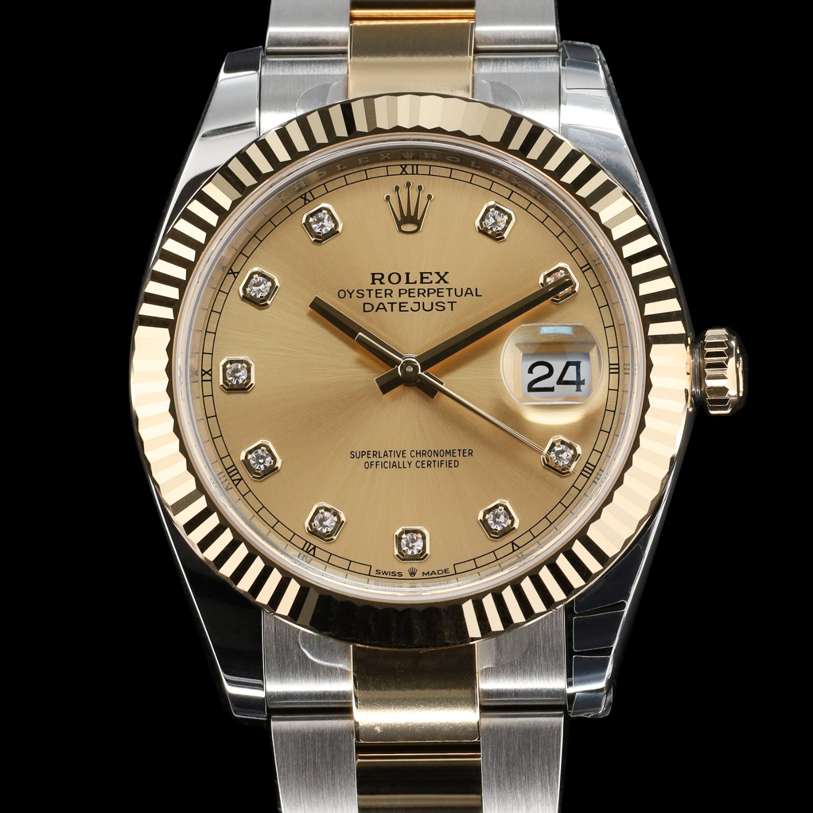 Rolex Datejust Gold Dial W/ Diamond Markers — photo 1