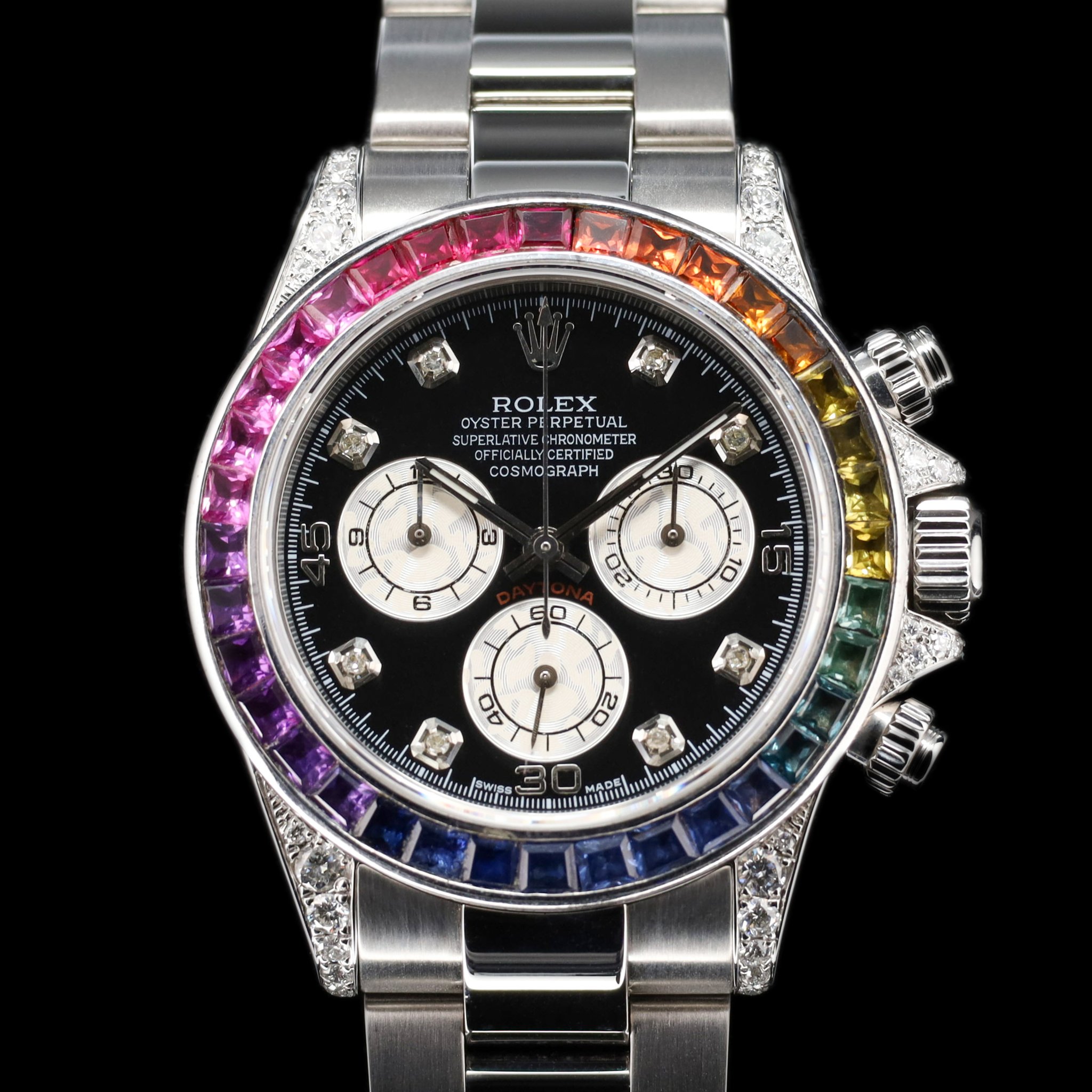 Rolex Daytona Custom Saphire bezel w/Diamonds — photo 1