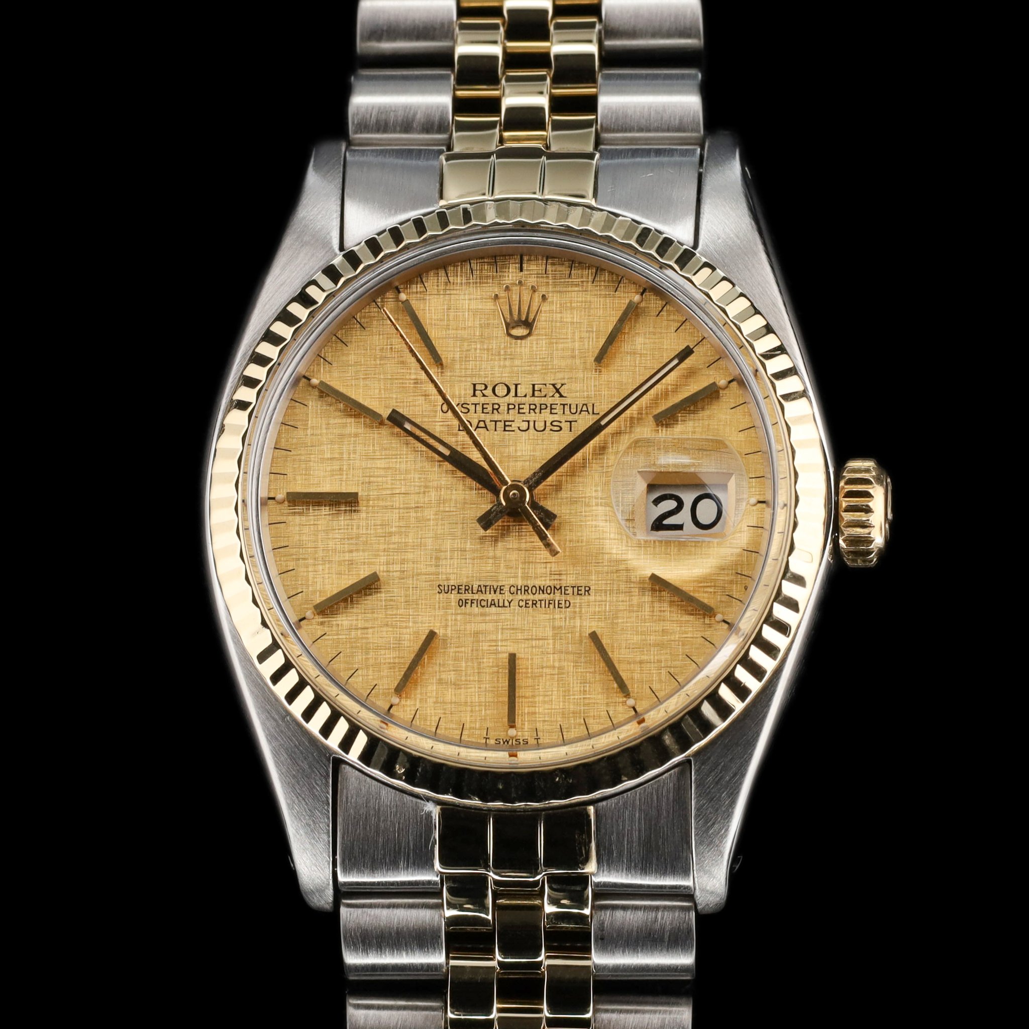 Rolex Datejust 36 Gold Dial on Jubliee (Serviced and AM Crystal) — photo 1