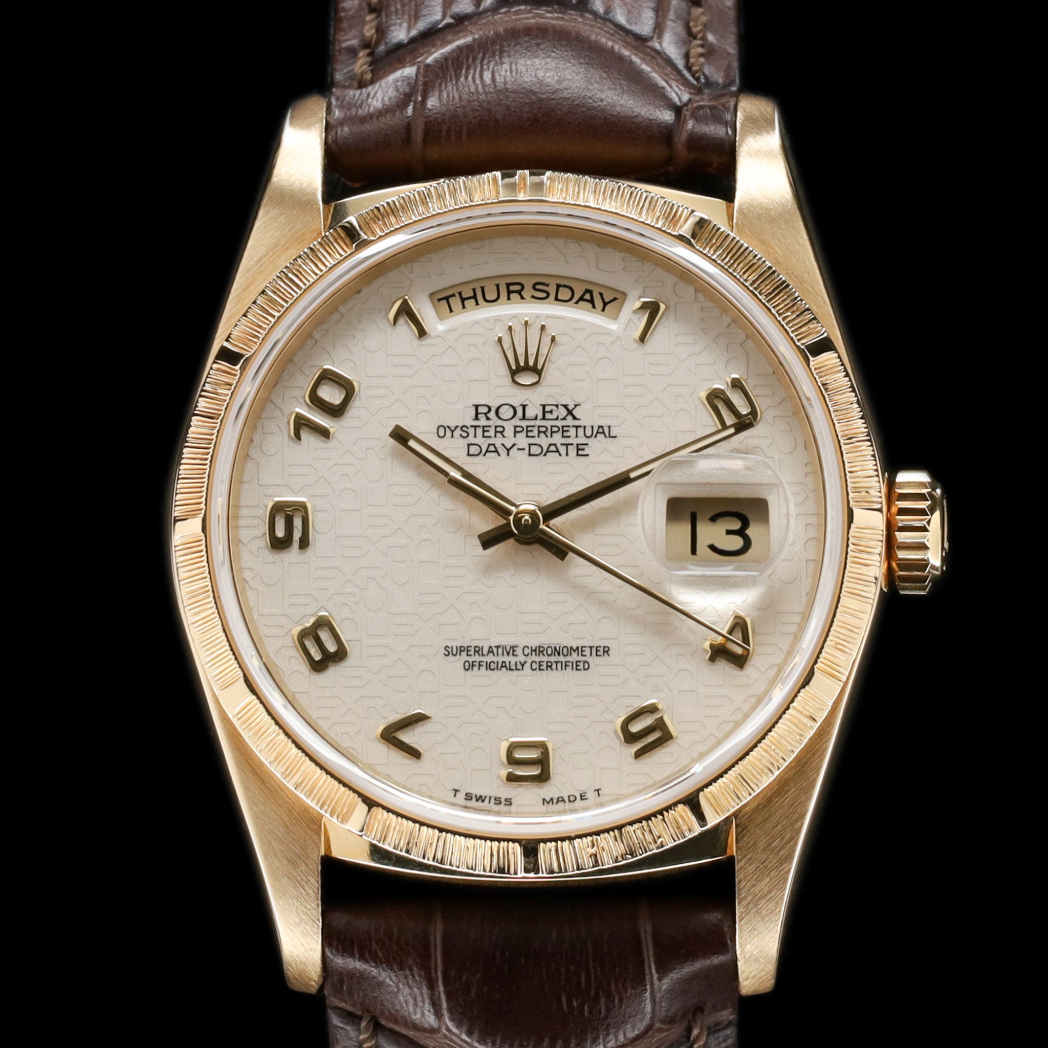 Rolex Day-Date 36 Daydate papers and service card Stretched Bracelet — photo 1
