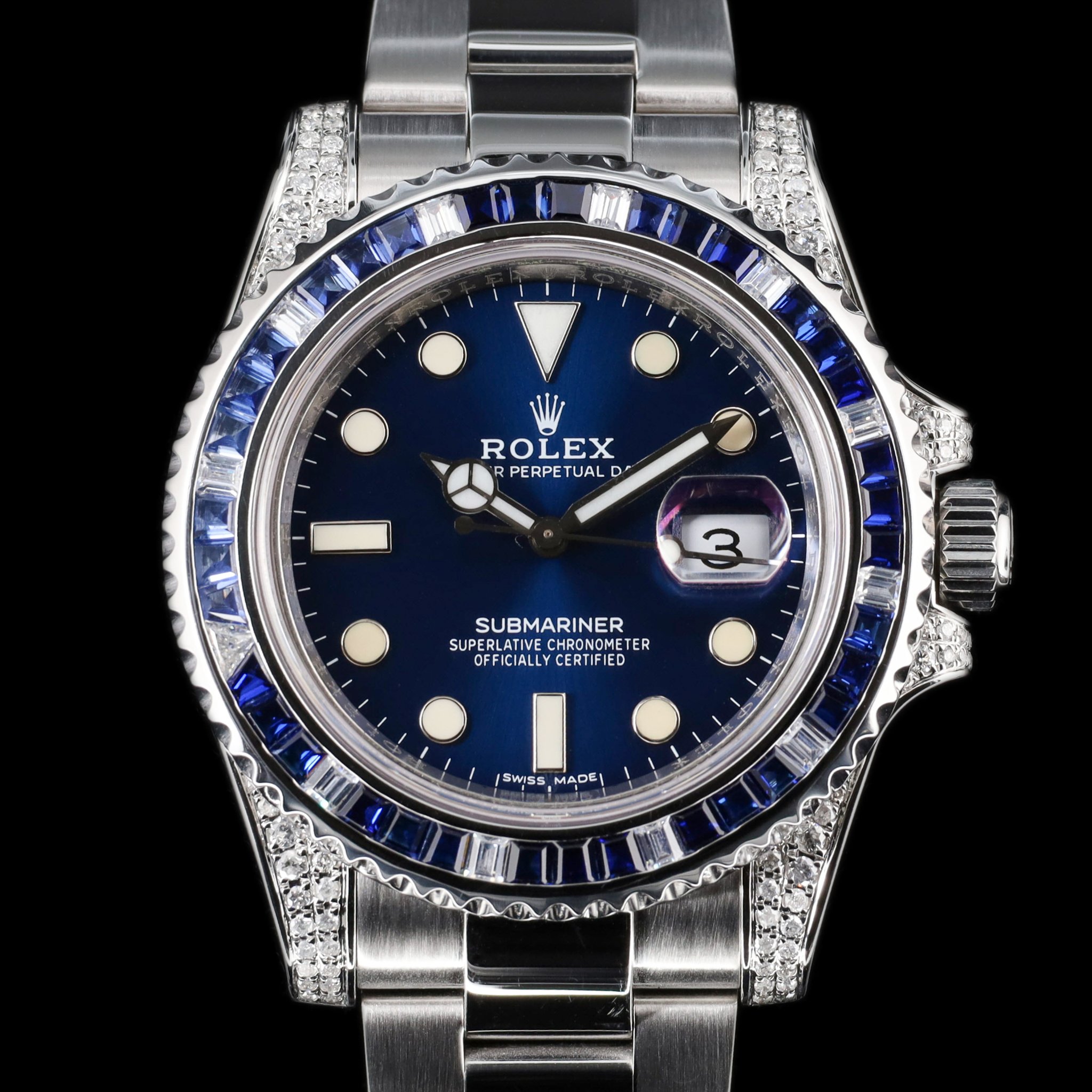 Rolex Submariner Sub Date AM Blue Dial AM Diamond Bezel — photo 1