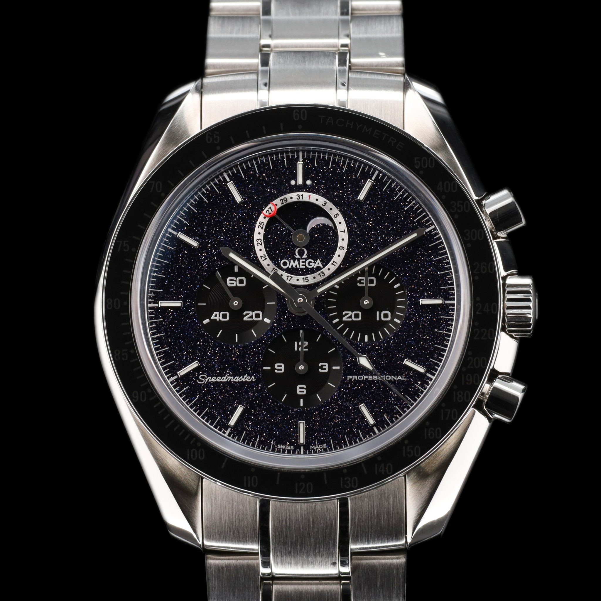 Omega Speedmaster Moonwatch Professional Moonphase Aventurine / Bracelet — photo 1