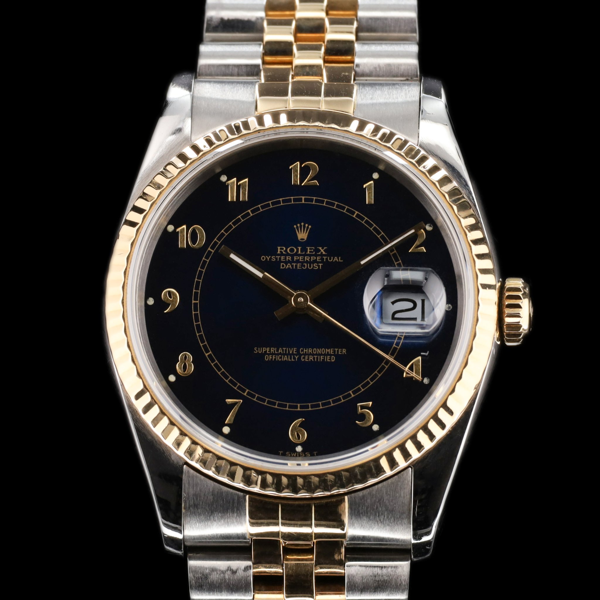 Rolex Datejust 36 Two Tone Blue Dial — photo 1