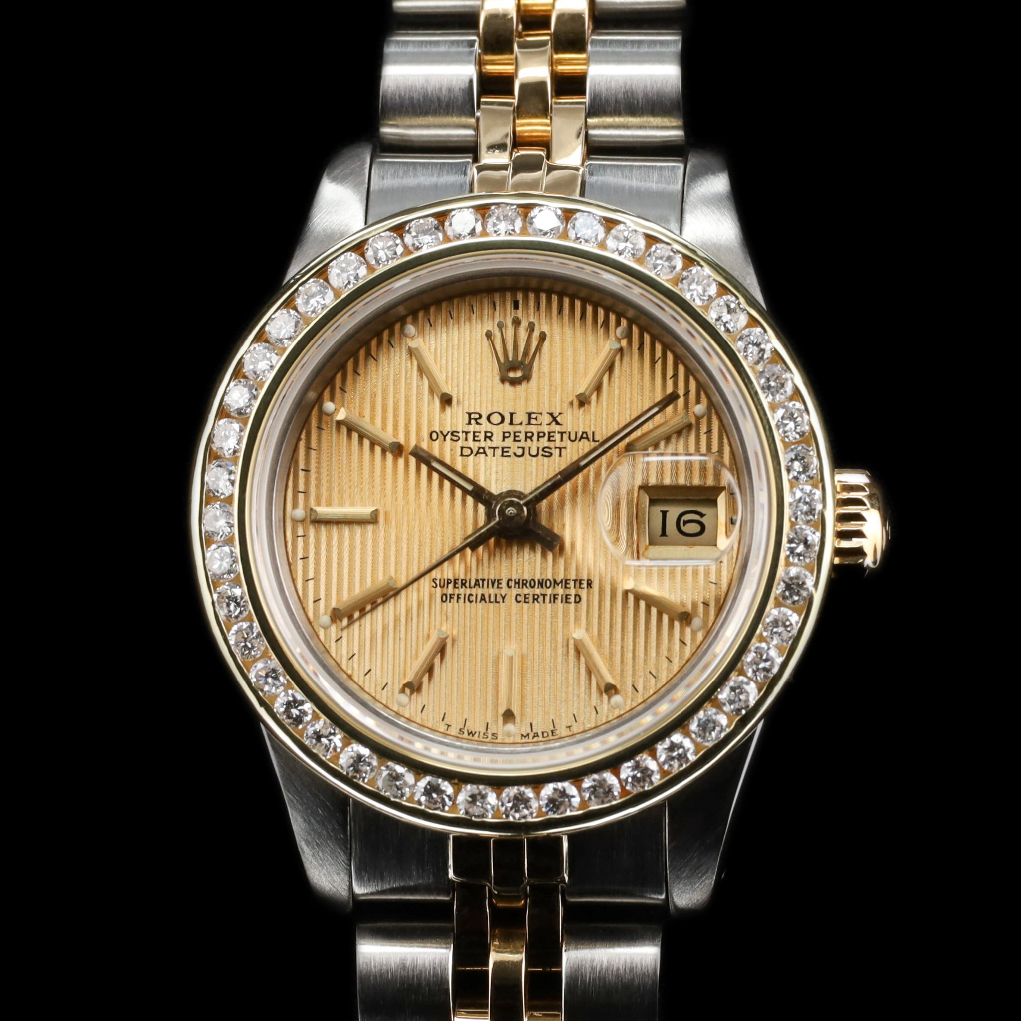 Rolex Datejust 36 HOLD Lady 26 Gold Dial AM Bezel — photo 1